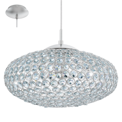 Lampa wisząca CLEMENTE 95286 chrom/kryształ EGLO