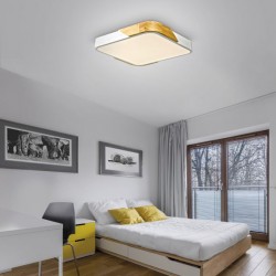 Plafon lampa sufitowa biały drewno 32cm 24W 1000lm 3000K Paul Neuhaus