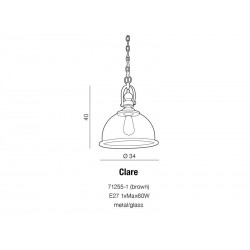 Lampa wisząca CLARE 71255-1 AZZARDO