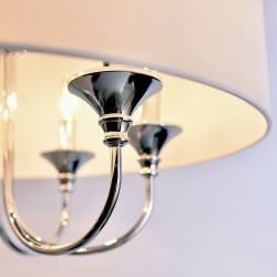 Lampa wisząca ABU DHABI P06512WH biały/chrom COSMO LIGHTING