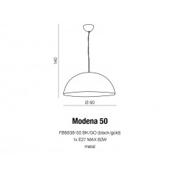 Lampa wisząca MODENA 50 FB6838-50 CH/CH Chrome AZZARDO