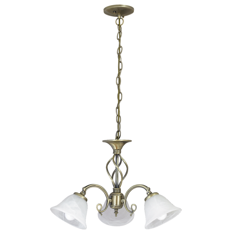 Lampa wisząca BECKWORTH 7133 brąz/szkło alabastrowe RABALUX