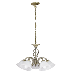 Lampa wisząca BECKWORTH 7135 brąz/szkło alabastrowe RABALUX