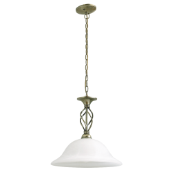Lampa wisząca BECKWORTH 7136 brąz/szkło alabastrowe RABALUX