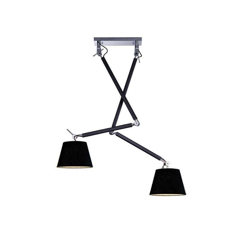 Lampa wisząca ZYTA 2 S MD2300-2S BK Black AZZARDO