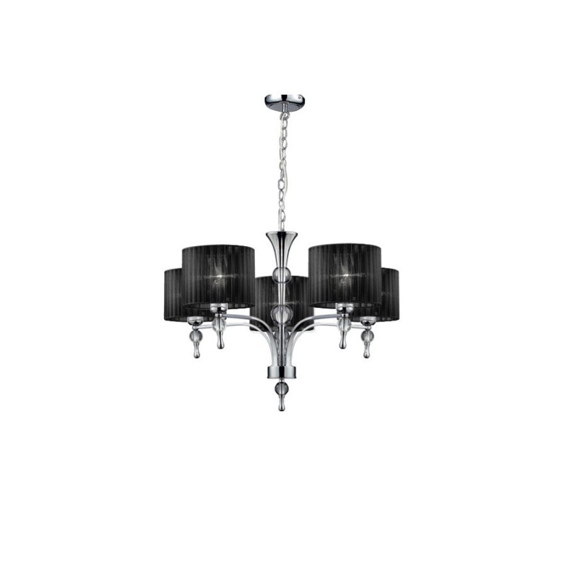 Lampa wisząca IMPRESS 5 1976-5P BK Black AZZARDO