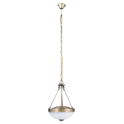 Lampa wisząca MARLENE 8547 szkło alabastrowe/brąz RABALUX