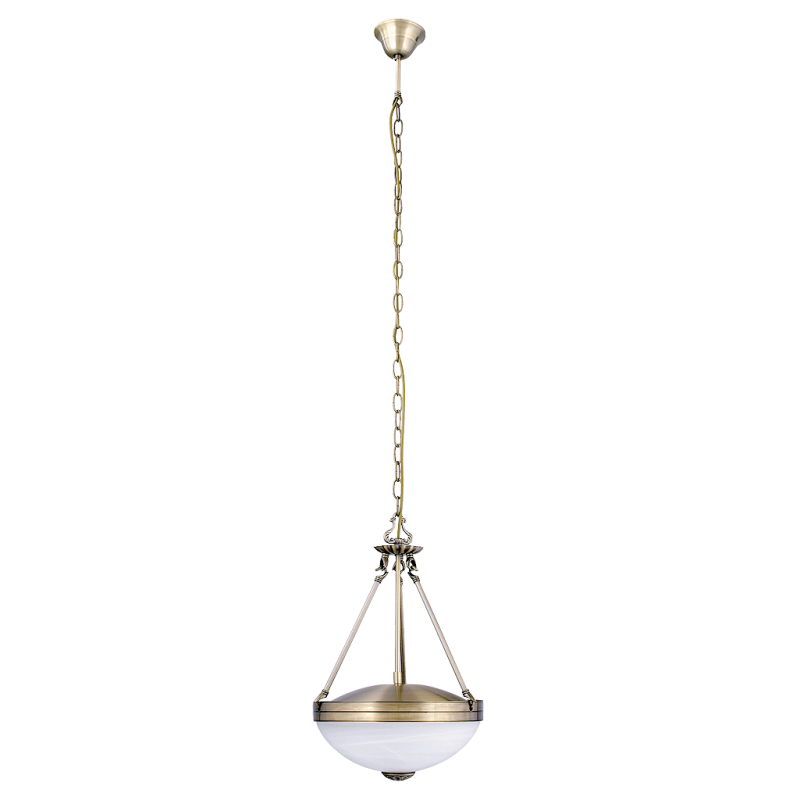 Lampa wisząca MARLENE 8547 szkło alabastrowe/brąz RABALUX