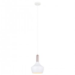 Lampa wisząca OPHELIA MDM-3028/1 W+COP biały/miedziany ITALUX