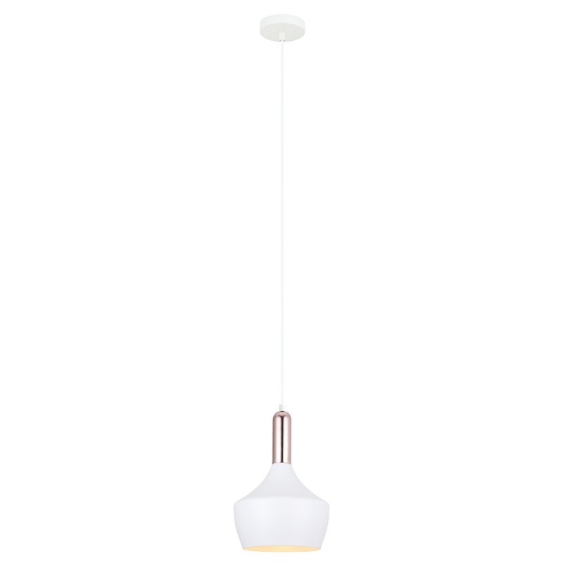 Lampa wisząca OPHELIA MDM-3028/1 W+COP biały/miedziany ITALUX