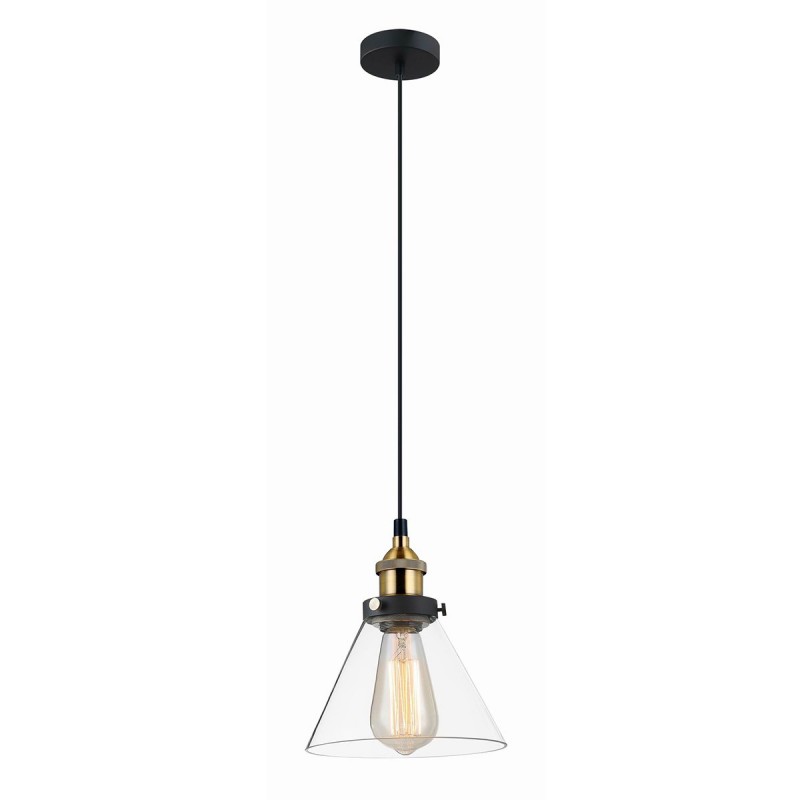 Lampa wisząca GETAN MDM-2564/1 czarny/złoty ITALUX