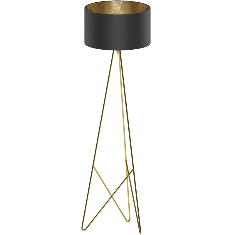 Lampa podłogowa CAMPORALE 39231 czarny/złoty EGLO