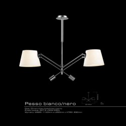 Lampa wisząca PESSO BIANCO biały/chrom ORLICKI DESIGN