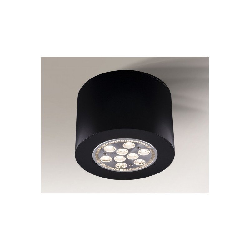 Lampa plafon MIKI 1117 czarna SHILO