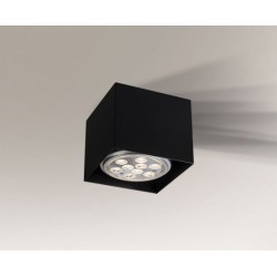 Lampa plafon ZAO 1207 czarna SHILO