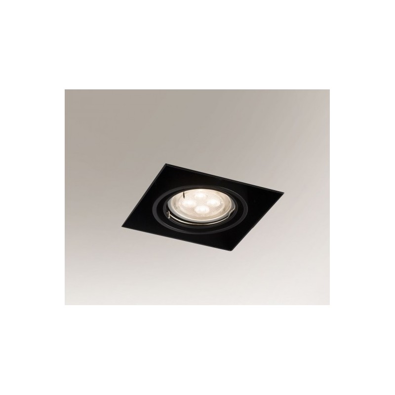 Lampa plafon KUKI 2282 czarna SHILO