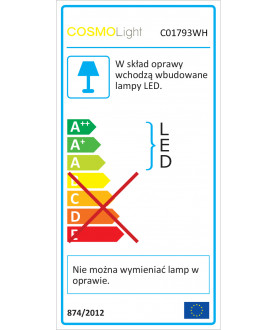 Plafon TAO C01793WH biały COSMO LIGHT