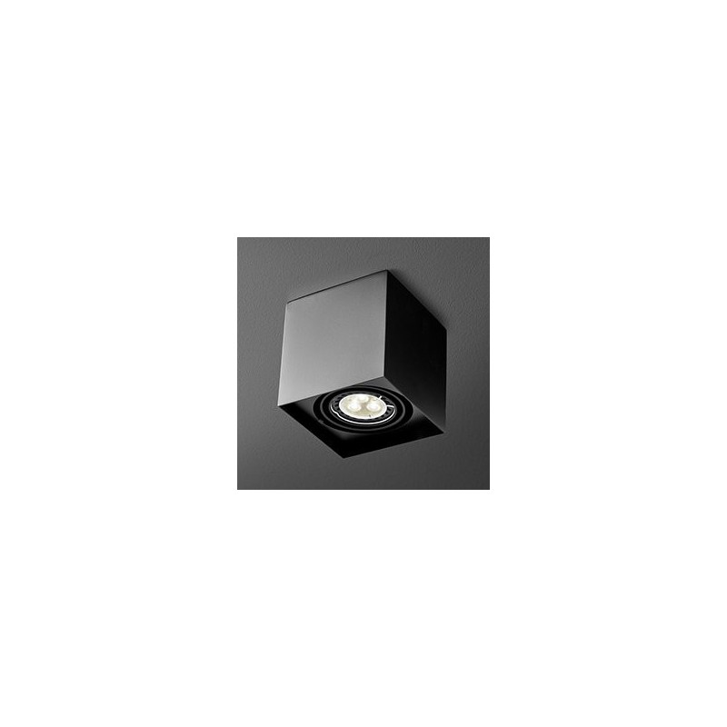 Lampa plafon SQUARES 50x2 45912-02 czarna AQUAFORM 