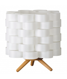 Lampa stołowa ANDY 4346 biały/drewno RABALUX
