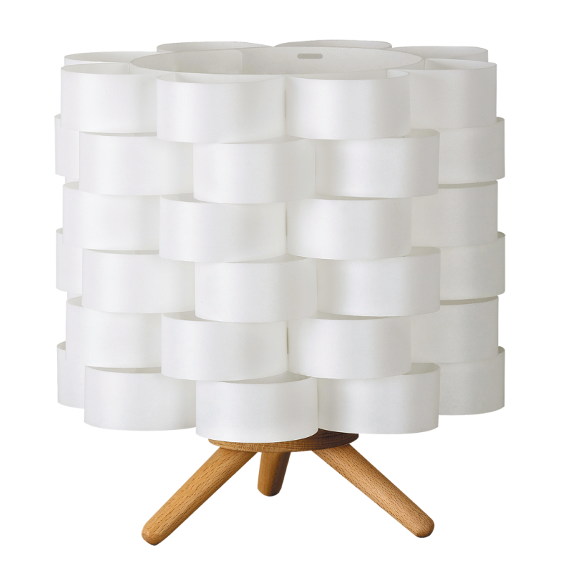 Lampa stołowa ANDY 4346 biały/drewno RABALUX
