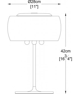 Lampa stołowa CRYSTAL T0076-03E-F4FZ chrom ZUMA LINE