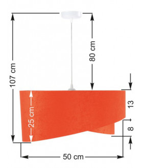 Lampa wisząca 060-15-427 pomarańczowy MACO DESIGN