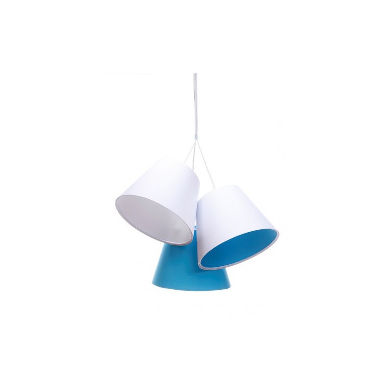Lampa wisząca SANDRA 070-093 biały/niebieski MACO DESIGN