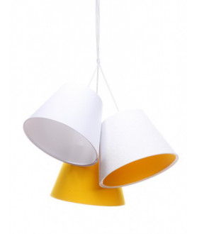 Lampa wisząca WIOLETTA 070-094 biały/żółty MACO DESIGN