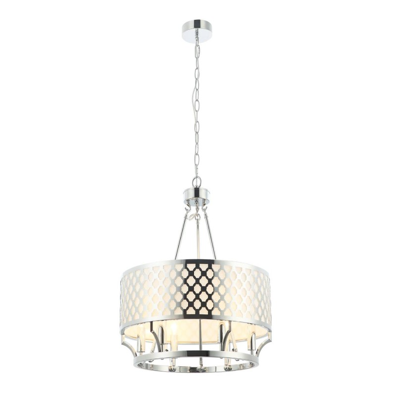 Lampa wisząca w stylu Hampton FI55 żyrandol chrom Verno Cromo Design