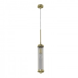 Lampa wisząca w stylu Hampton tuba złota glamour Fiatto l Old Gold Orlicki Design