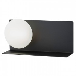 Lampa kinkiet z półką LED CALVIA 4242 biały/czarny ARGON
