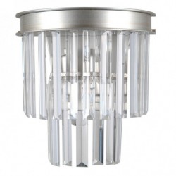 Lampa plafon VERDES WL-44372-2A-SLVR-BRW srebrny ITALUX