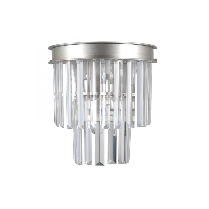 Lampa plafon VERDES WL-44372-2A-SLVR-BRW srebrny ITALUX