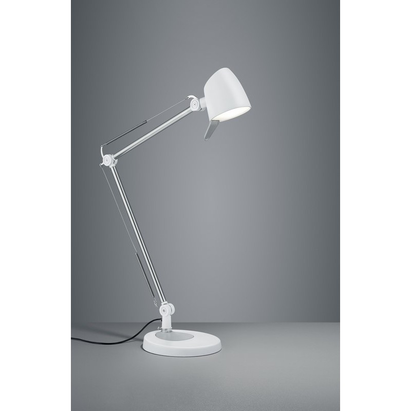 Lampa biurkowa chrom biały regulowana RADO 527690131 TRIO