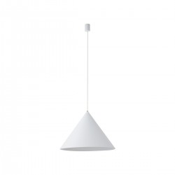 Lampa wisząca stożek nowoczesna biała ZENITH L WHITE 8006 NOWODVORSKI