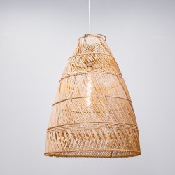 Lampa rattanowa BOHO wisząca w stylu balijskim BALI 40cm