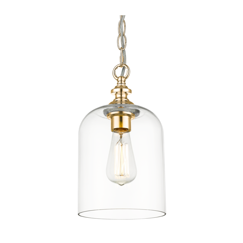 Lampa wisząca modernistyczna Hampton złota PRAGUE P01909AU COSMO LIGHT