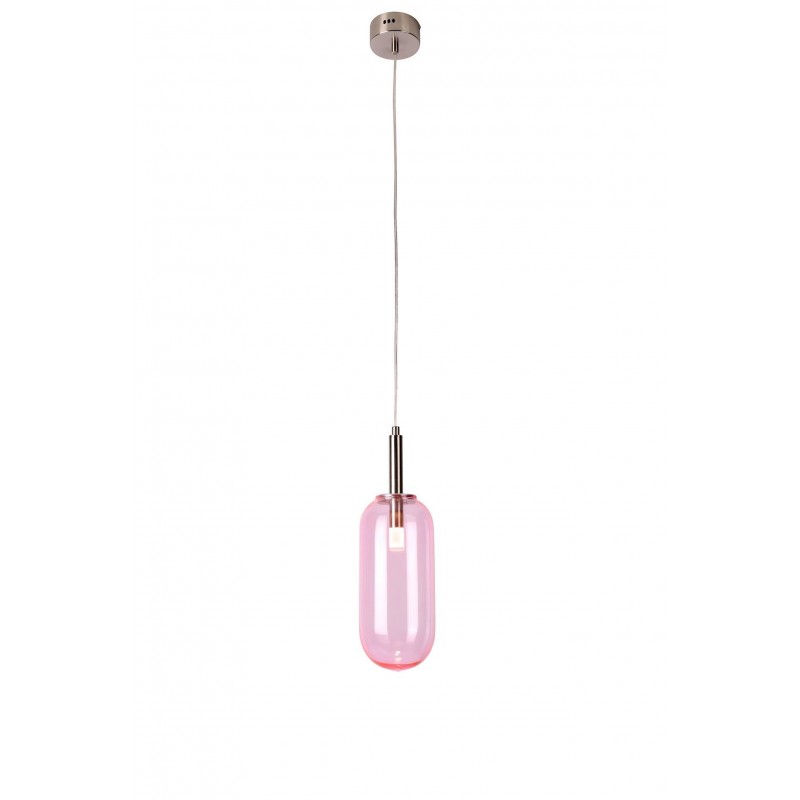 Lampa wisząca nowoczesna szklana różowa LED 6W Fiuggi 50133212 CANDELLUX
