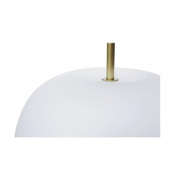 Lampa stołowa designerska mleczna kula LED 12W PEONIA T01 BL0138 złoty szampański BERELLA LIGHT
