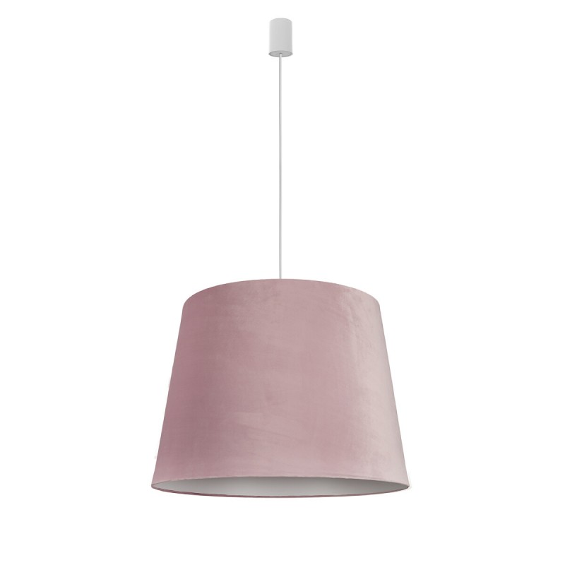 Lampa wisząca nowoczesna abażur aksamit różowa CONE L PINK 8437 Nowodvorski