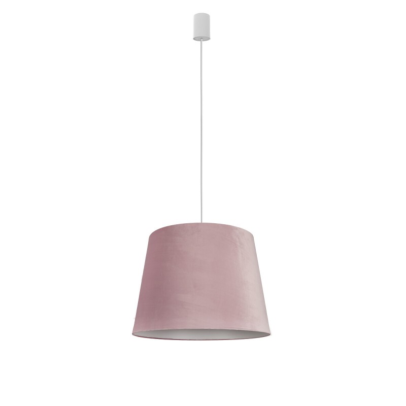 Lampa wisząca nowoczesna abażur aksamit różowy CONE M PINK 8441 Nowodvorski