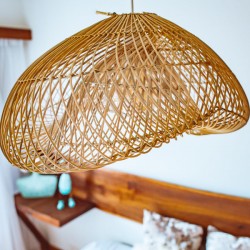 Lampa wisząca w stylu balijskim BOHO ratanowa Bali fi60 CL164400