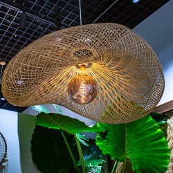 Lampa wisząca w stylu balijskim BOHO ratanowa Bali fi80 CL19900