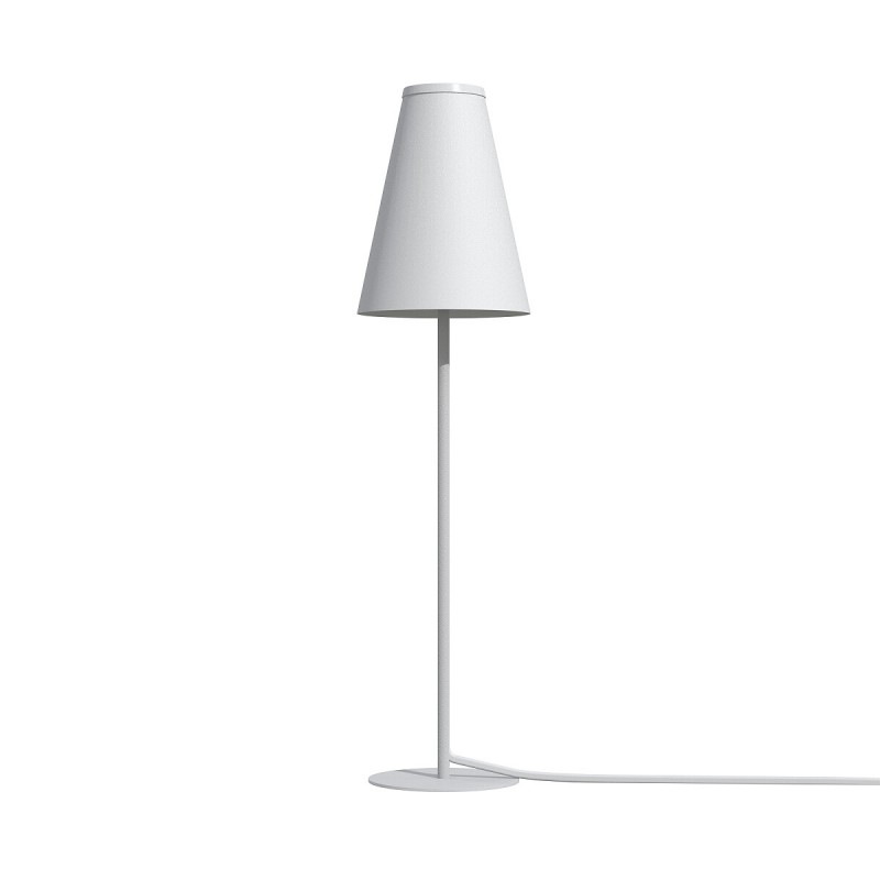 Lampa stołowa nocna nowoczesna abażur biała TRIFLE WHITE WH 7758 NOWODVORSKI