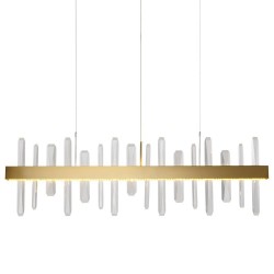 Lampa wisząca designerska nad stół ARCTIC LED ZŁOTA 100 CM MP0099 gold Step into Design