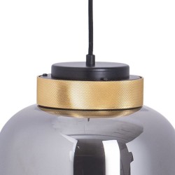 Lampa wisząca BOOM LED szaro złota fi25 CM 12W 560lm 3000K 9969P/A smoky Step into Design