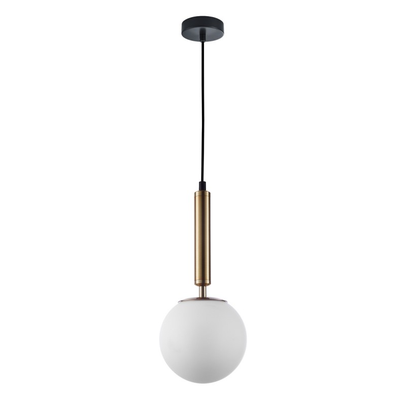 Lampa wisząca RAVENA PND-2324-1 GD+OPA złoty ITALUX