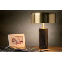 Lampa stołowa designerska czarno złota MIRASOL 34540/03/30 LUCIDE