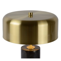 Lampa stołowa designerska czarno złota MIRASOL 34540/03/30 LUCIDE