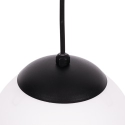 Lampa wisząca listwa mleczne kule czarna CAMINA K-4748 Kaja